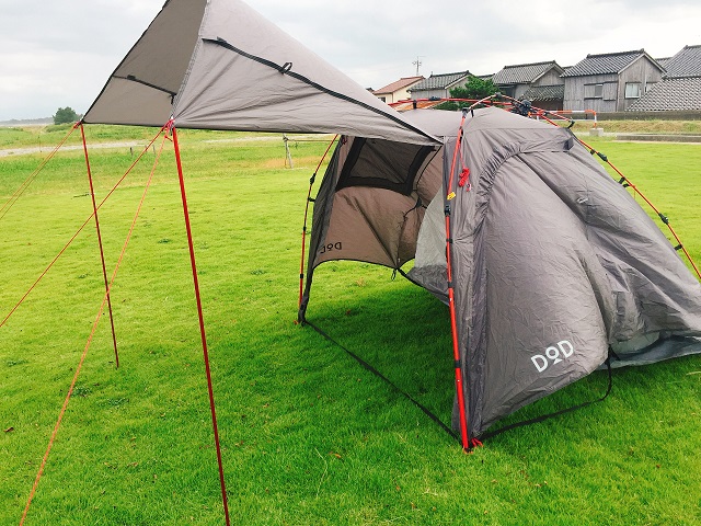 ソロキャンプに大きいテントと前室が広いものを選ぶ理由！ | ドラッグ 