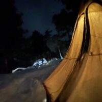 2022年初のソロキャンプは閑乗寺公園キャンプ場で雪中キャンプ！